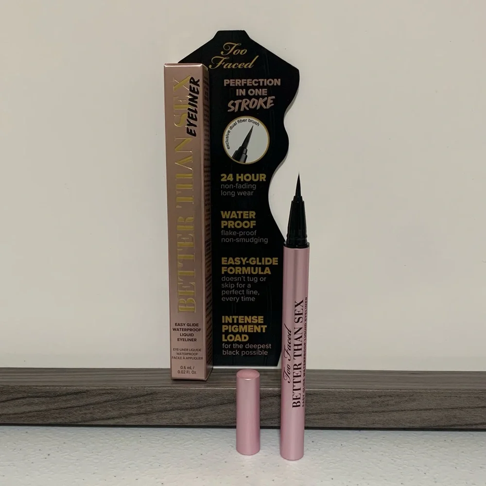 Too Faced Better Than Sex Easy Glide Waterproof Liquid Eyeliner-NIB