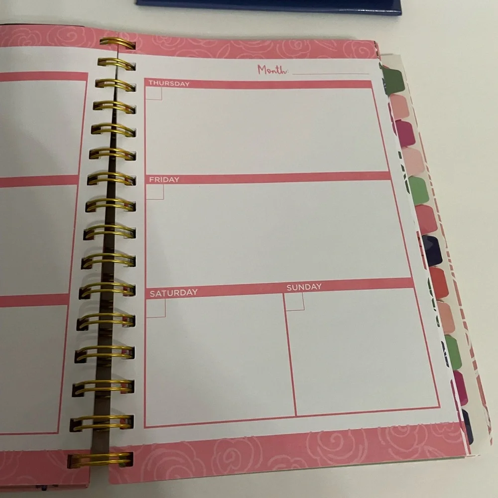 N/A pink planner