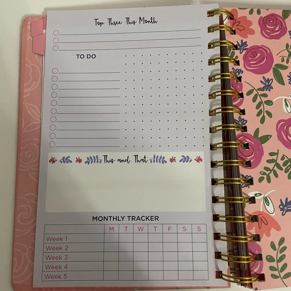 N/A pink planner