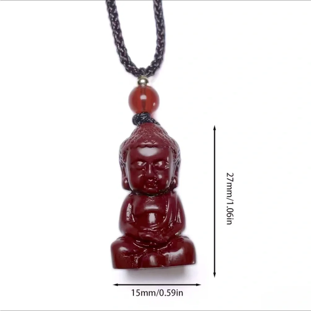 Cinnabar carved Buddha