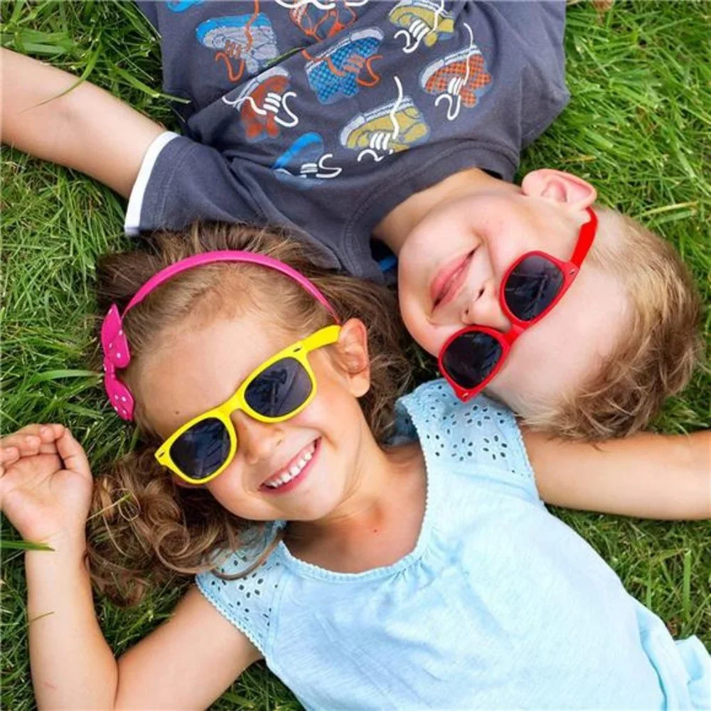 8 Pack Kids Neon Colors Party Favor Supplies Unisex Sunglasses, Mix