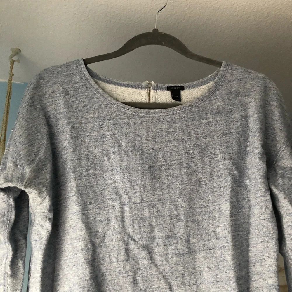 J. Crew Back Zip Sweater