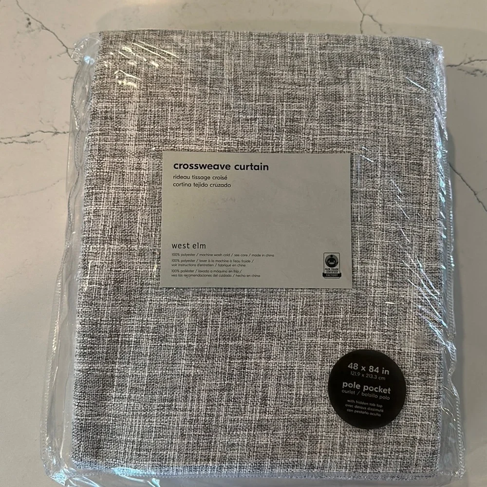 Crossweave curtain panel