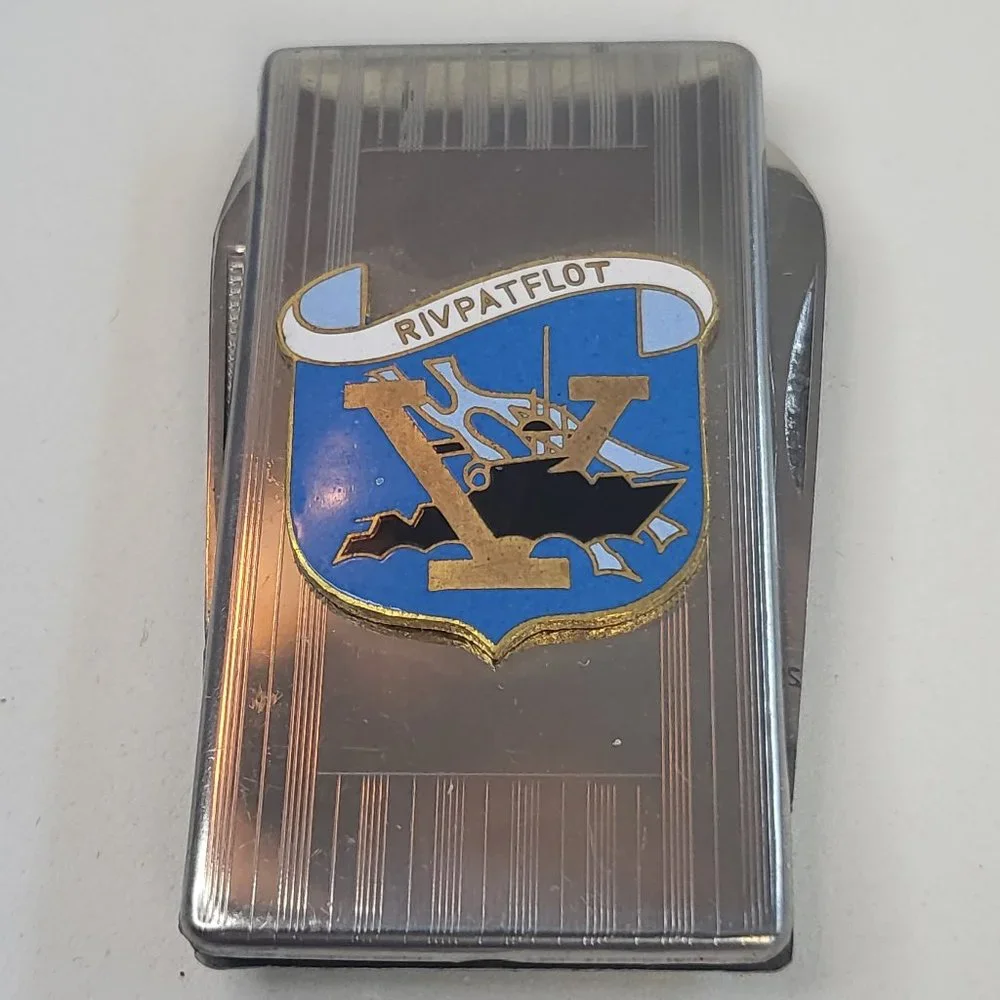 RIVPATFLOT money clip with pull out nail file US Navy