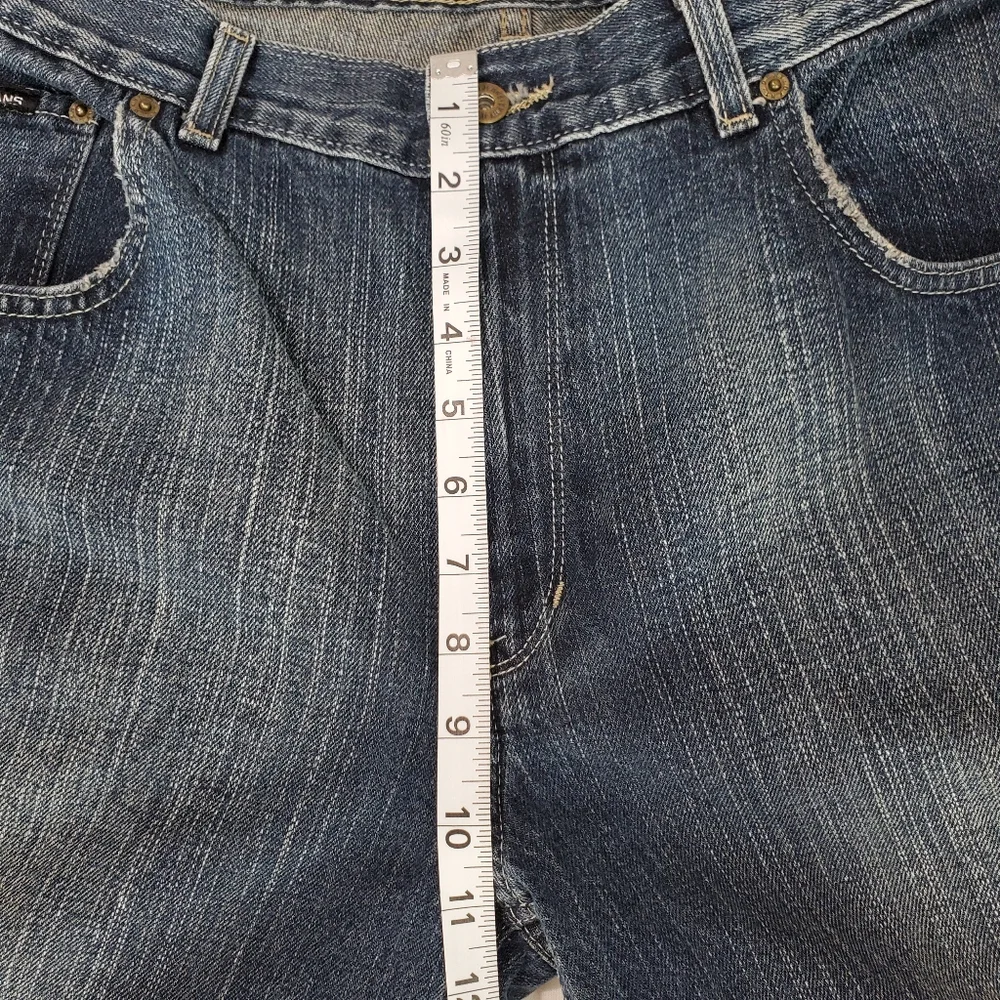 DKNY Soho Straight Leg Men's Jeans 36X30 Low Rise Distressing KBRU5629
