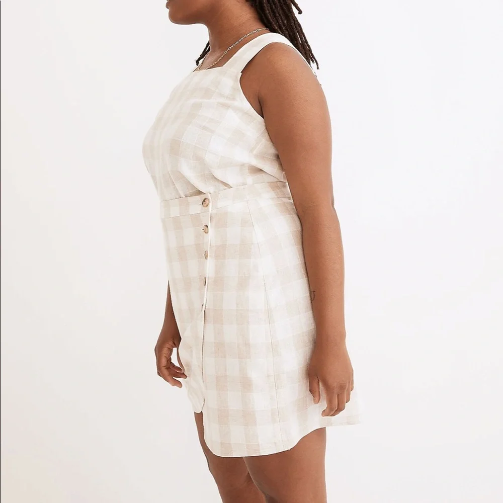 NWT - Madewell Linen-Blend Tulip-Hem Mini Skirt: Undyed Edition - Size 0