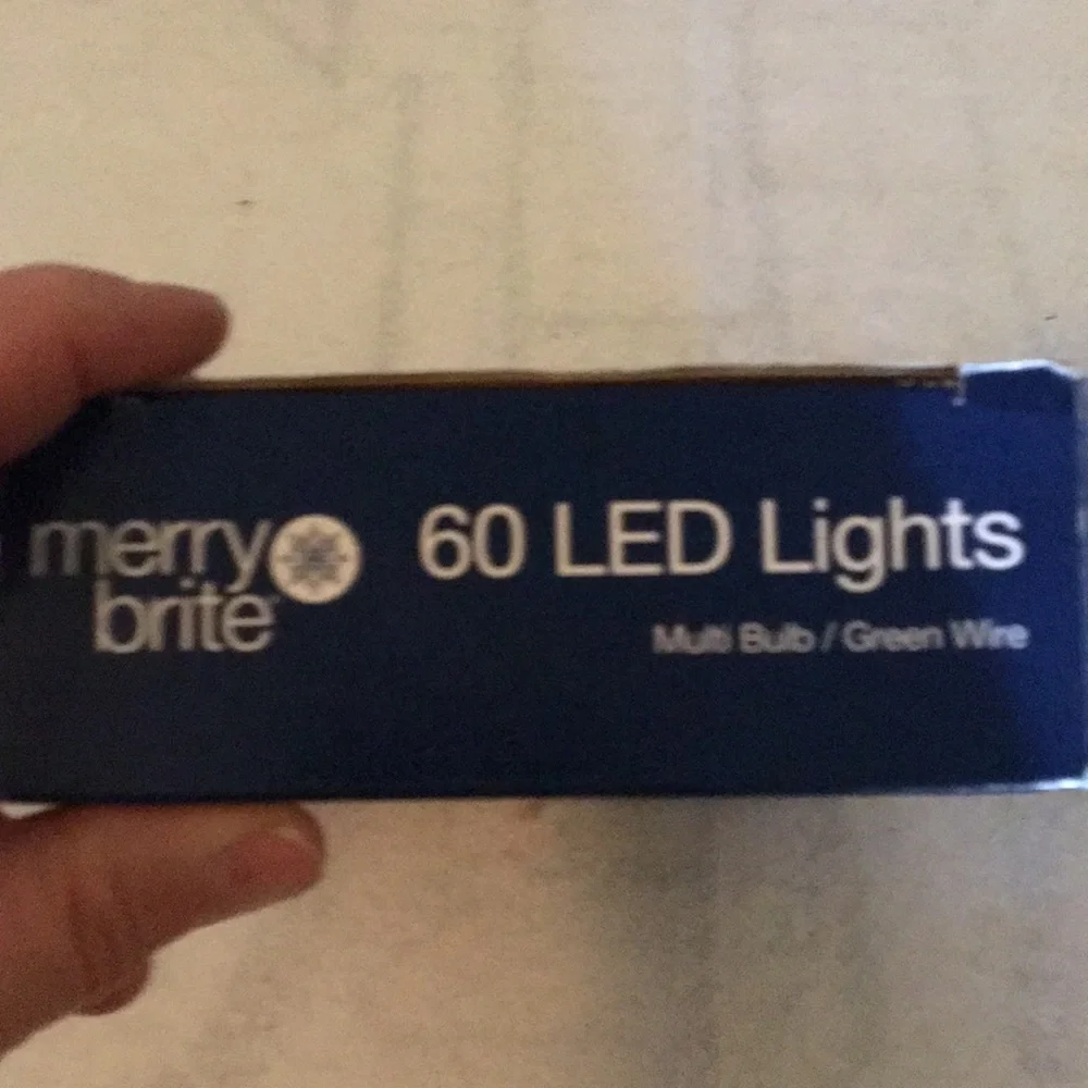 Merry brite 4 boxes of 60 led Lights NIB multi colored