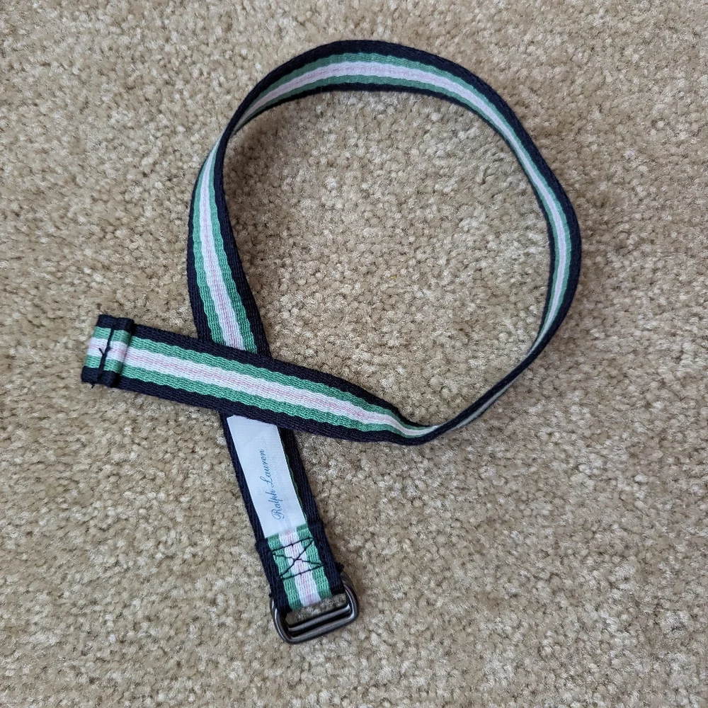 Ralph Lauren Belt Blue Green 9Mo