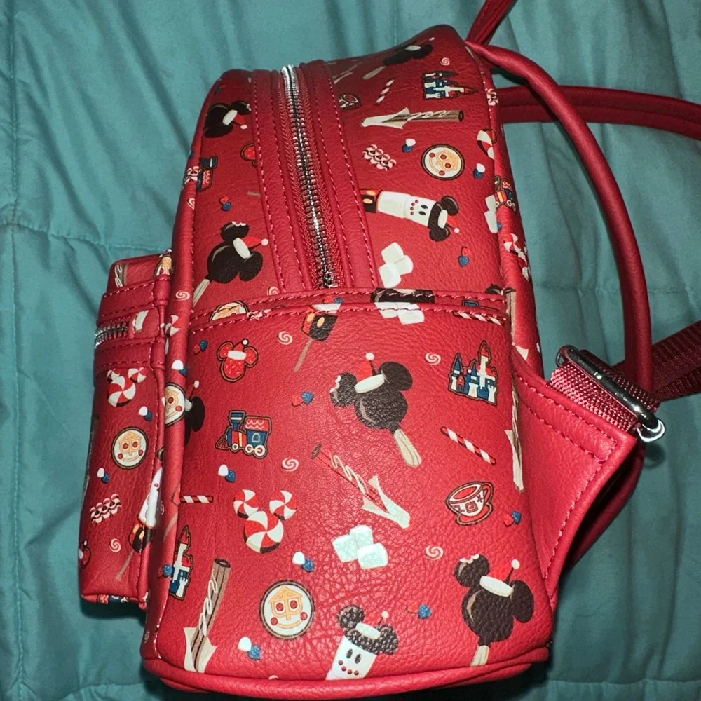 Disney Parks Christmas Snacks Loungefly mini backpack