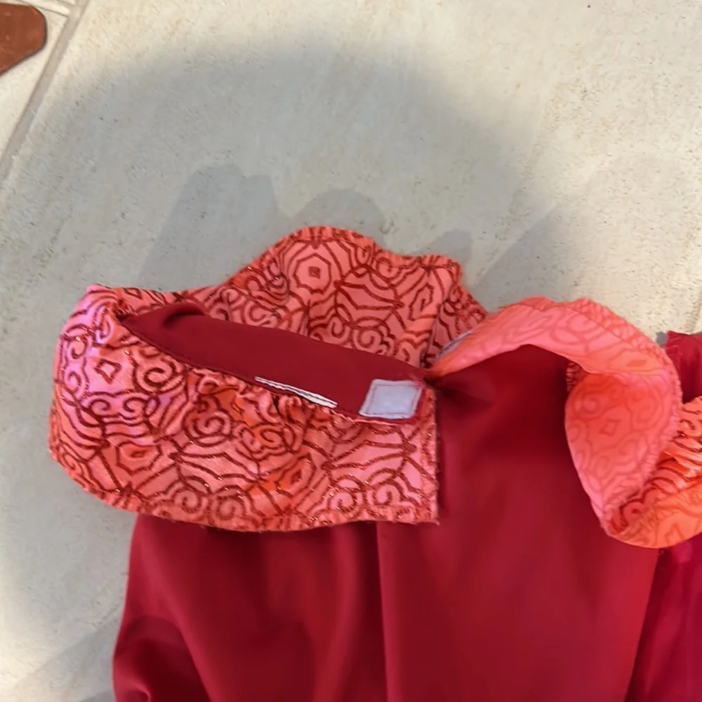 Disney’sElana costume tags have been cut out size small
