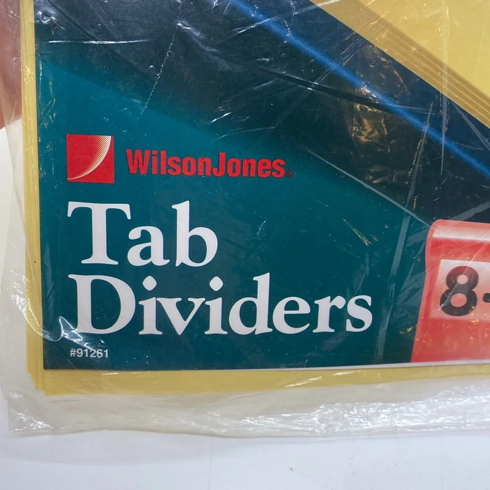 WilsonJones tab dividers