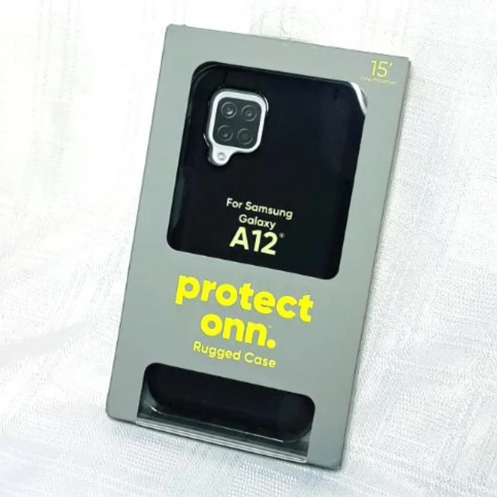NWT Onn Phone Case Samsung Galaxy A12 Durable Phone Case Heavy Duty Rugged Black