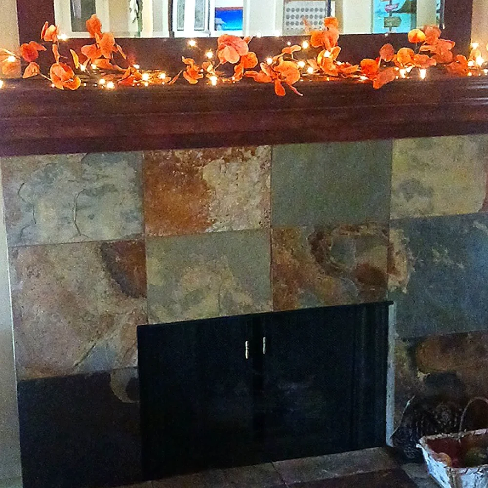 Plow & Hearth lighted eucalyptus