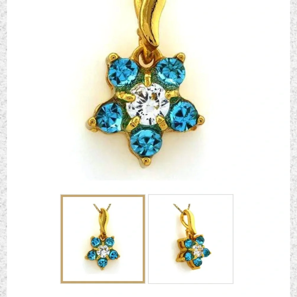 18 KARAT GOLD OVER SILVER PENDANT