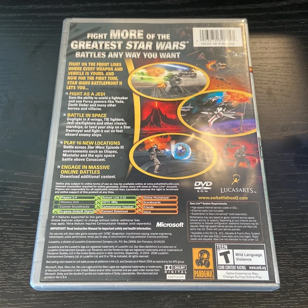 Star Wars: Battlefront II (Microsoft XBOX) Platinum Hits Edition