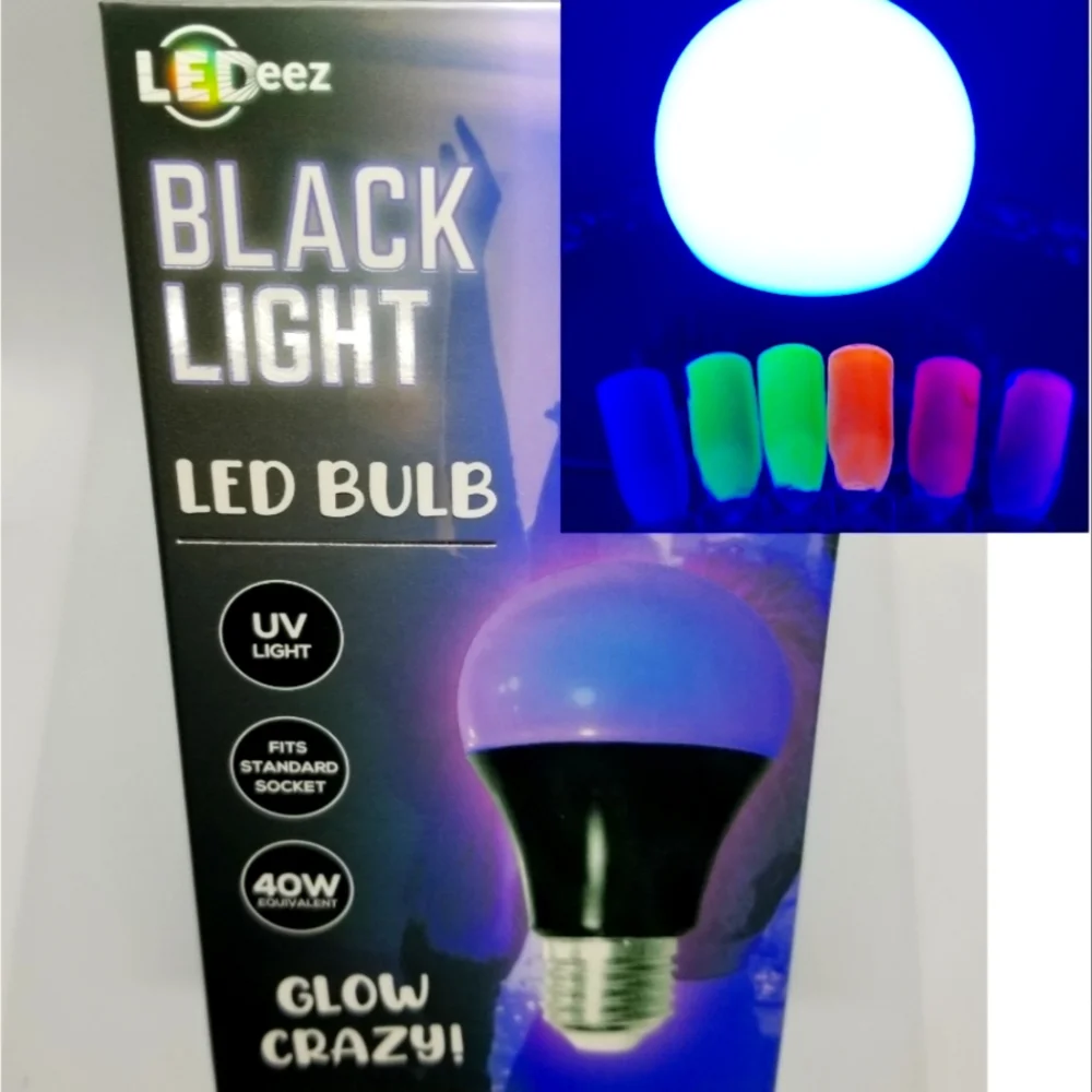 LEDeez Black Light LED Bulb 40W Equivalent NEW