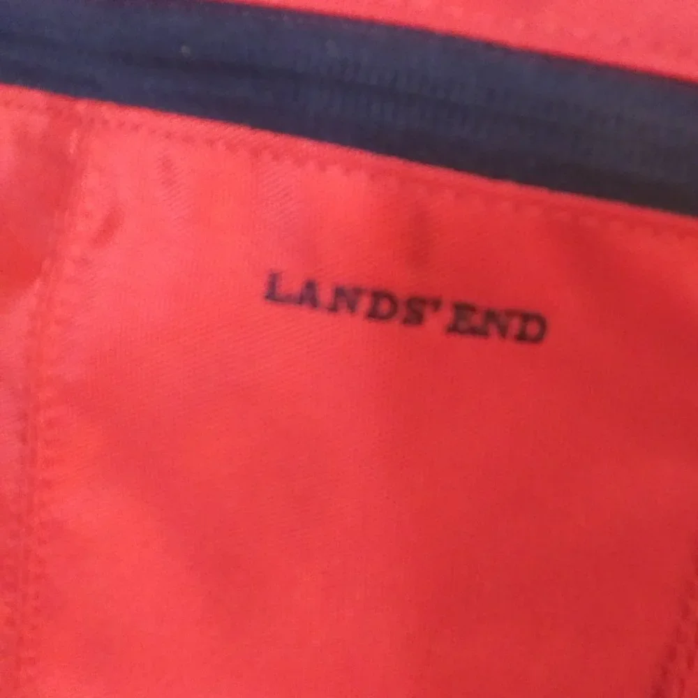 NWOT Lands End Kids rich red mesh beach bag