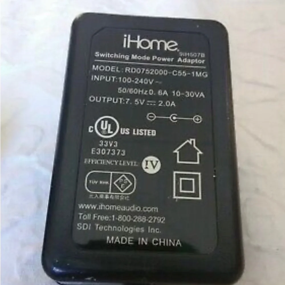 iHome 9iH507B Switching Mode Power