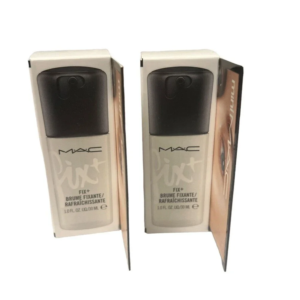 MAC Prep+Prime Fix Plus Sized To Go Mini Mist Setting Spray 1oz 30ml Set of Two