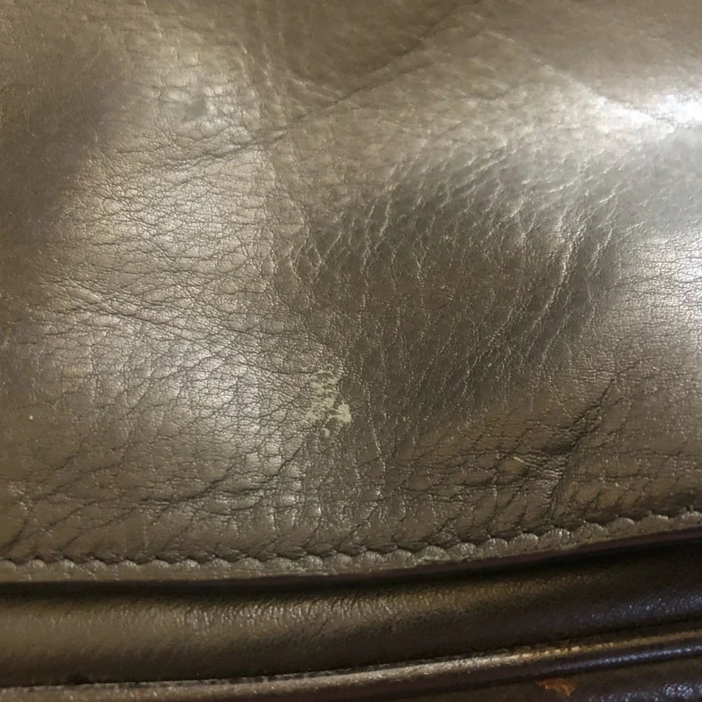 Tumi black leather