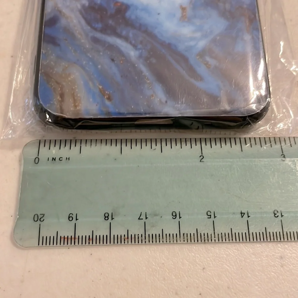 NWT Samsung A60/M40 Blue Marble Cellphone Case