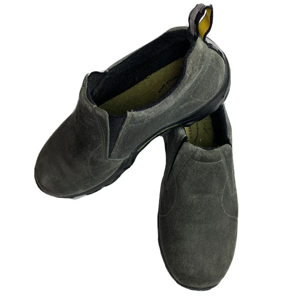 Merrell Comfort Kids Shoes Jungle Moc Slip on Green Suede US Youth 5 US 5.5M