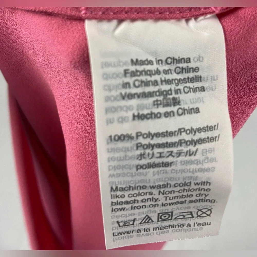 J.Crew Pink Sheer Blouse Top Size 8 J by J.Crew