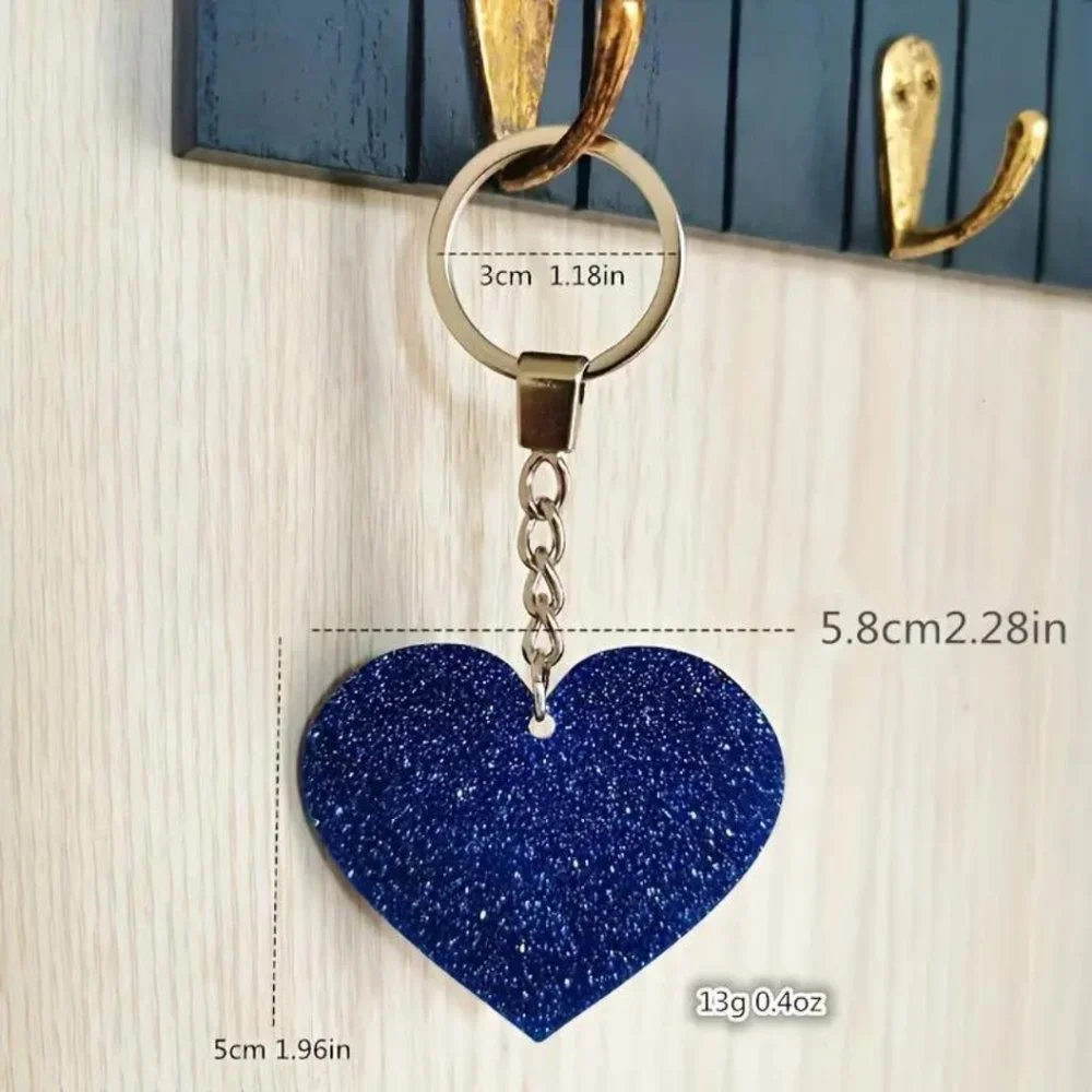 New Zodiac Universe Blue Heart Capricorn Keychain