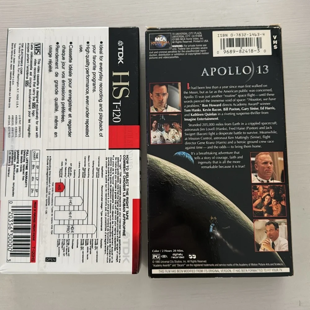TDK set vhs