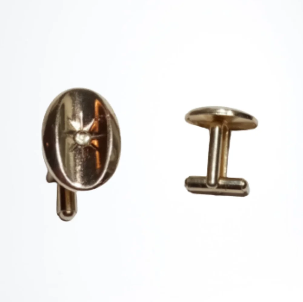 Unbranded Gold Tone Rhinestone Star Burst Cufflink (Just One)