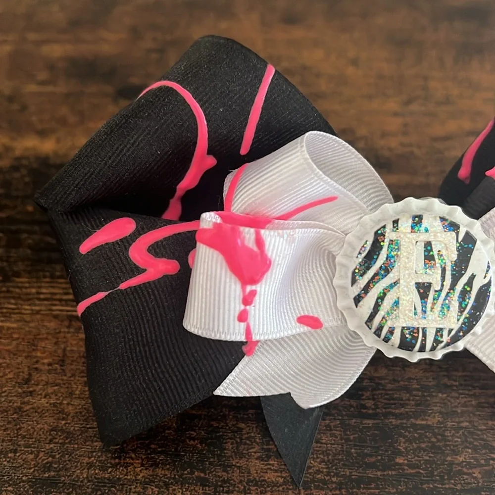 N/A monogrammed print