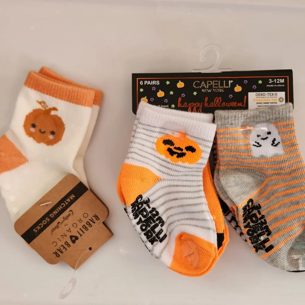 NWT Baby Halloween sock bundle Size 3 to 12 month 7 pairs
