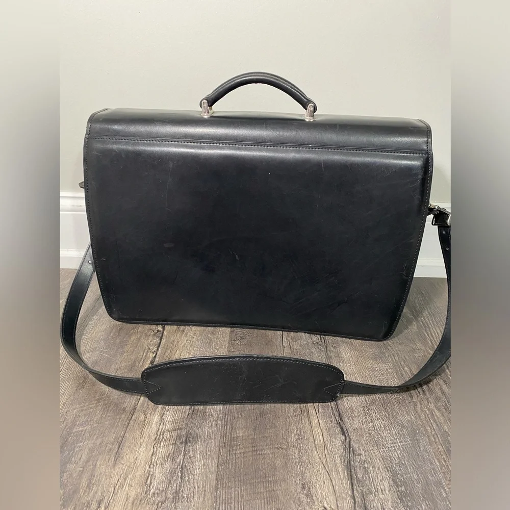 JACK GEORGES Leather Briefcase