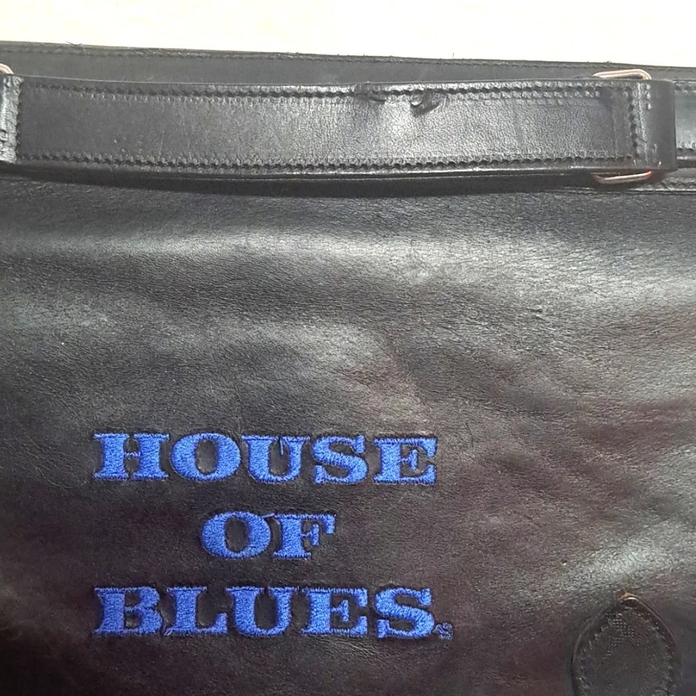 House of Blues  Leather Vintage Extremely Rare Original Briefcase Cervino