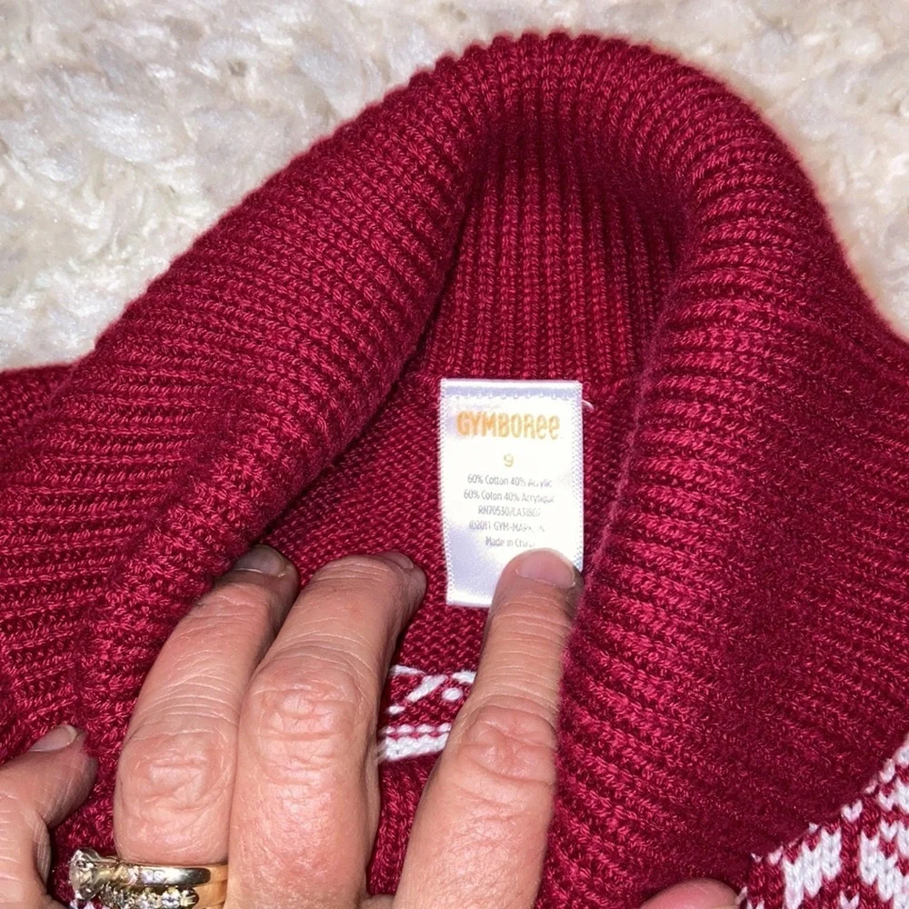 Gymboree red pfsf snowflakes