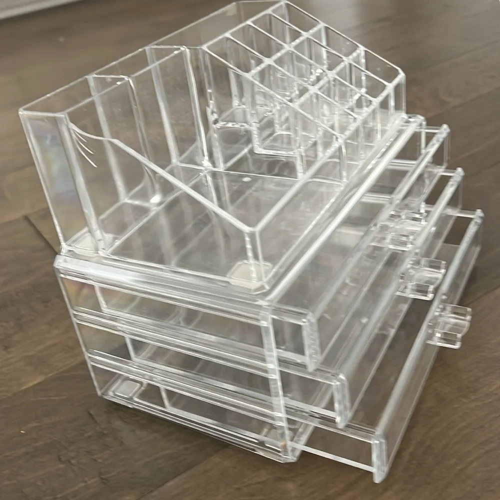 Set of 2 Acrylic Oranizers