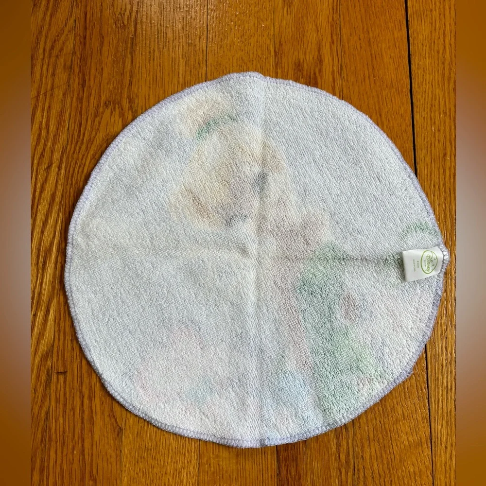 Set of (2) Disney Fairies Tinker Bell Round Washcloths
