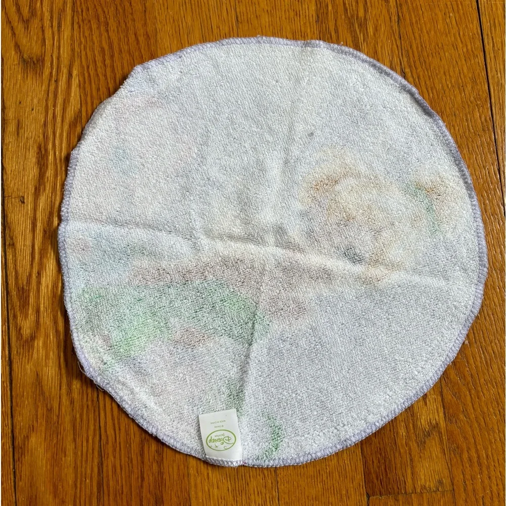 Set of (2) Disney Fairies Tinker Bell Round Washcloths