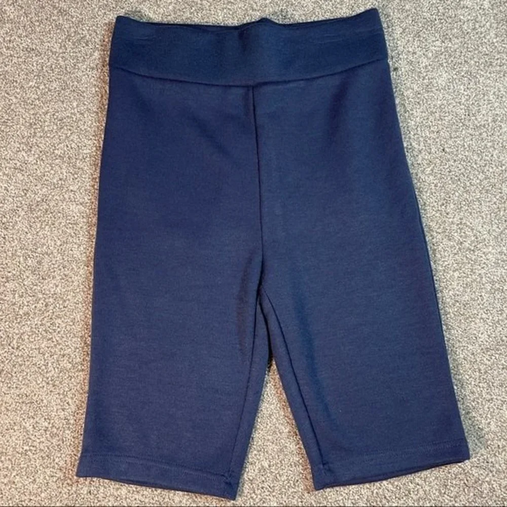 4th+Reckless Navy Blue Ribbed Biker Athletic Shorts XS