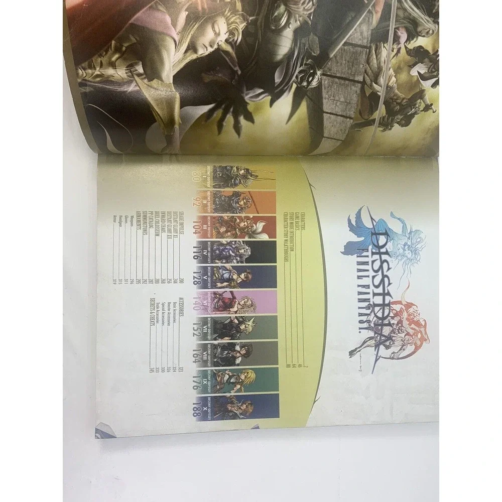 Final Fantasy Dissidia Brady Games Official Strategy Guide Book Including Poster
