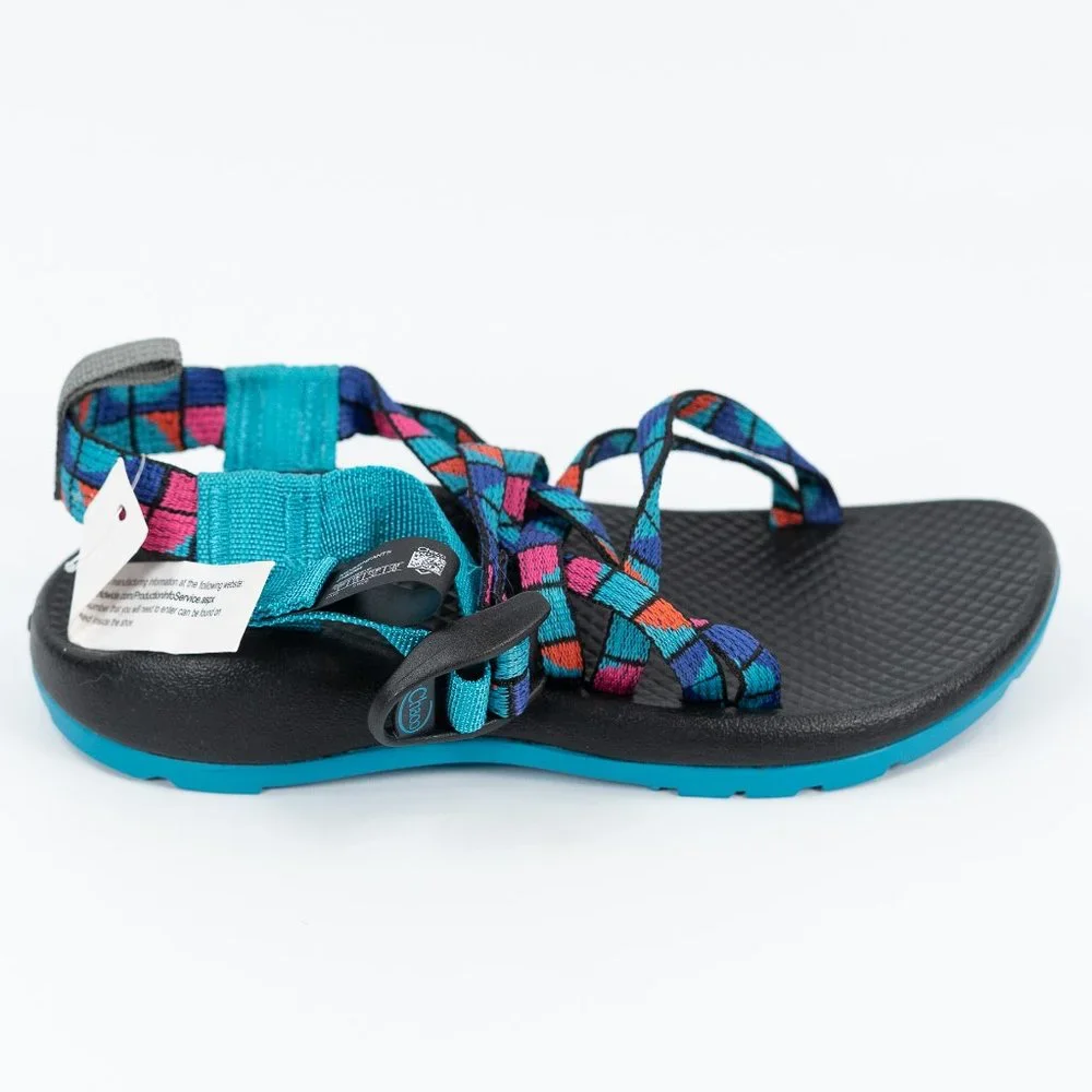 Chaco Kid's ZX1 Ecotread 'Break Teal' J180264 Outdoor Sandals size 2 Y