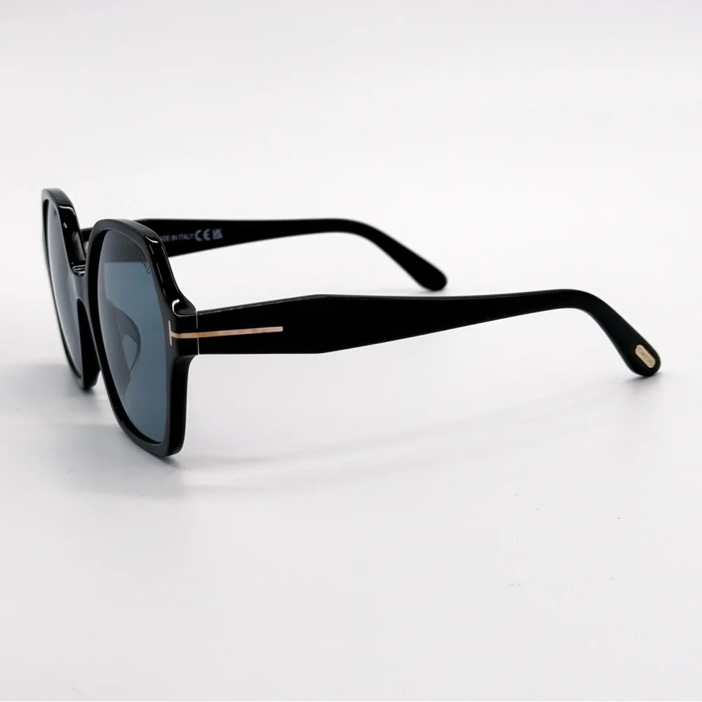 NEW TOM FORD ROMY TF1032/F 01A WOMEN SUNGLASSES FT1032/F/S BLACK BLUE EYEWEAR