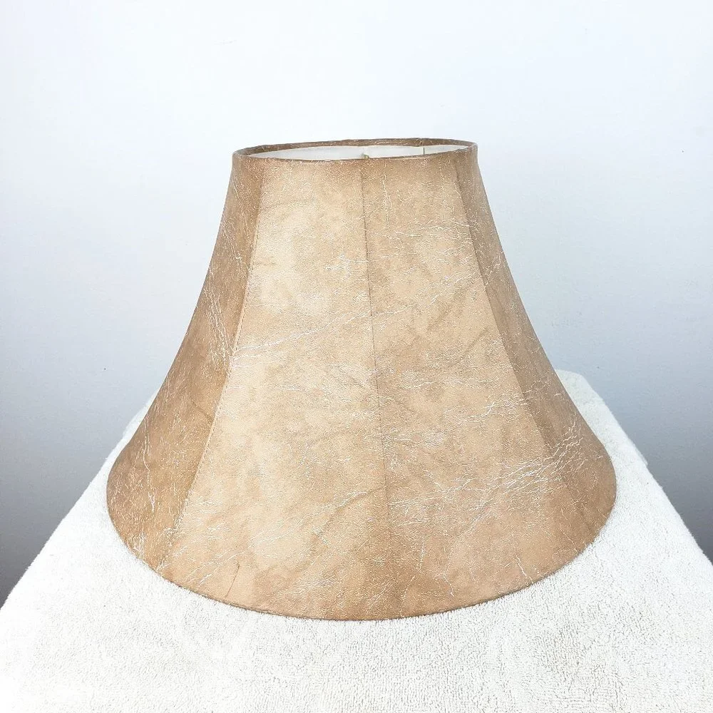 Lamp Shade Tan with White Veins