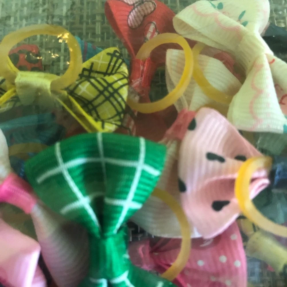 🍒5/$25🍒small dog hair bows