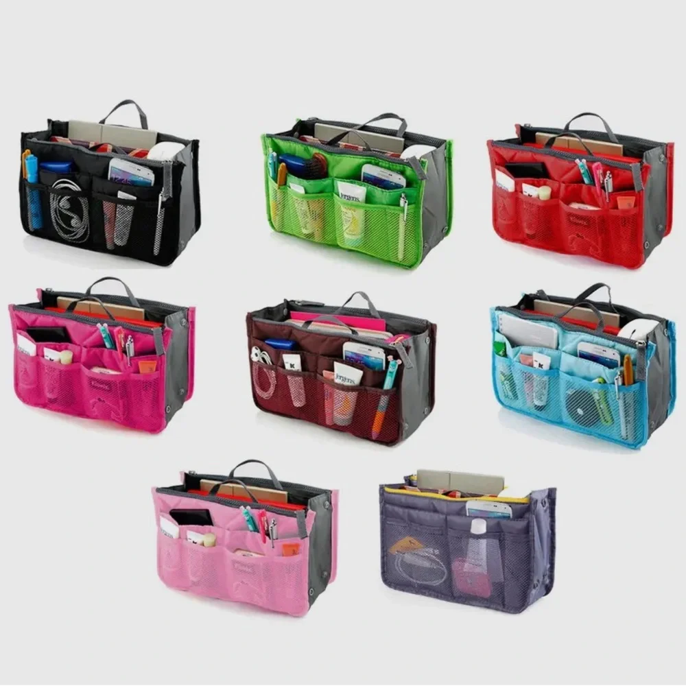 Travel Tote Handbag/Purse Insert Cosmetic Organizer