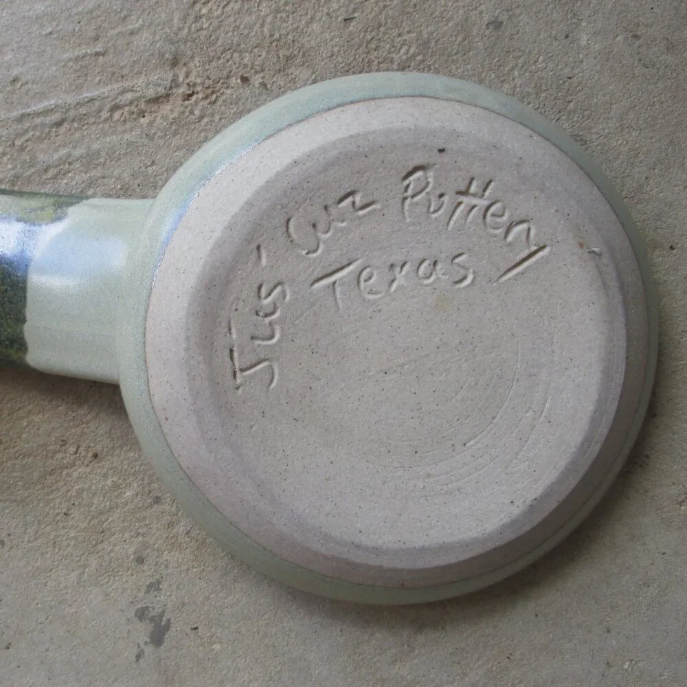 Texas Hill Country Studio Pottery Spoon Rest w/handle