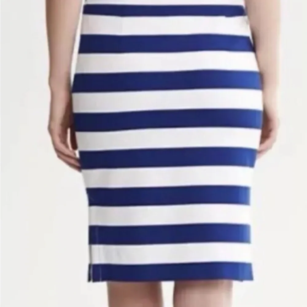 Banana Republic Striped Stretch Pencil Skirt