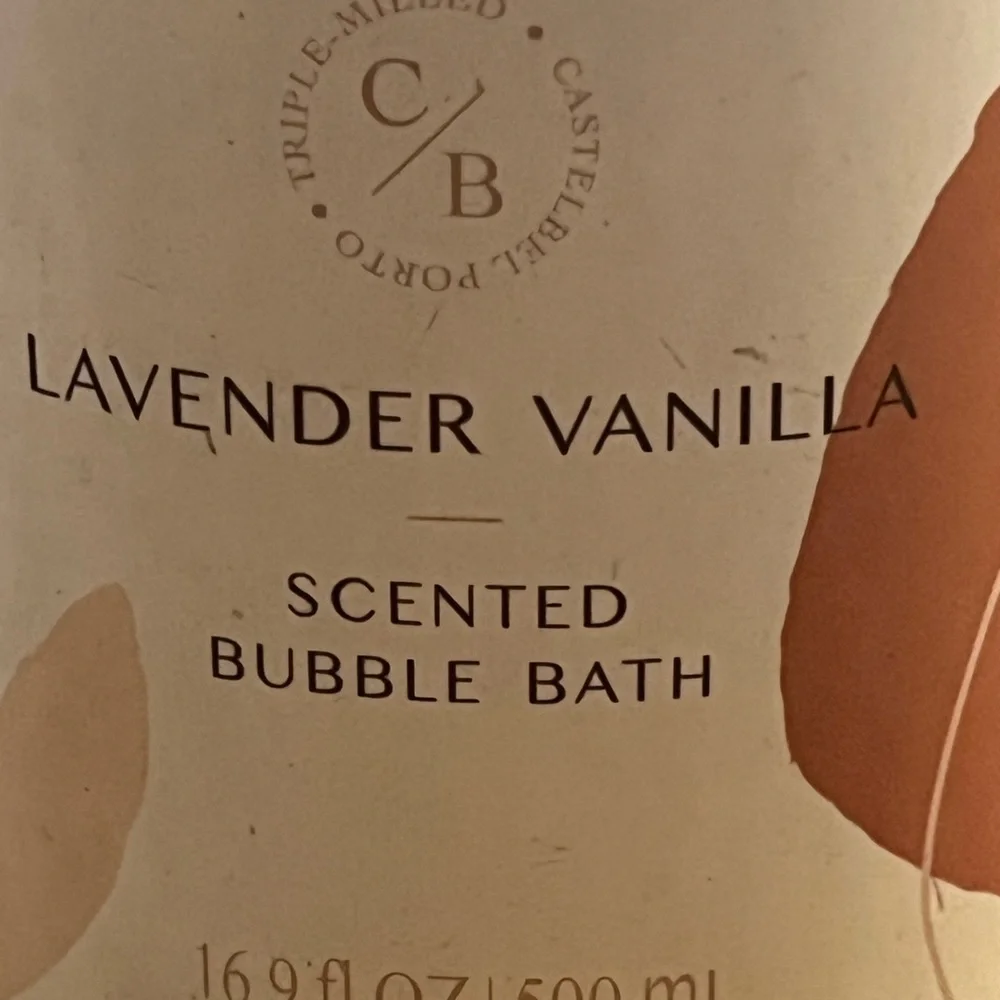 LAVENDER - VANILLA - SCENTED BUBBLE BATH 16.9 OZ
