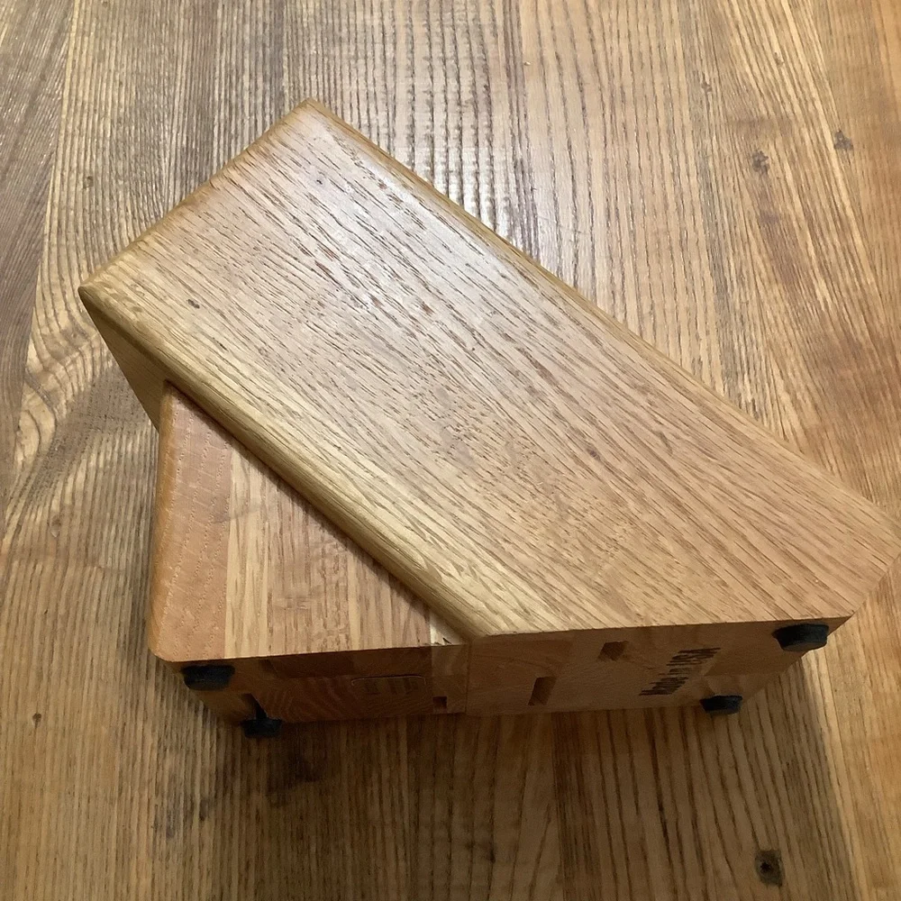 Cutco Wooden Knife Block 5 slots Made in USA