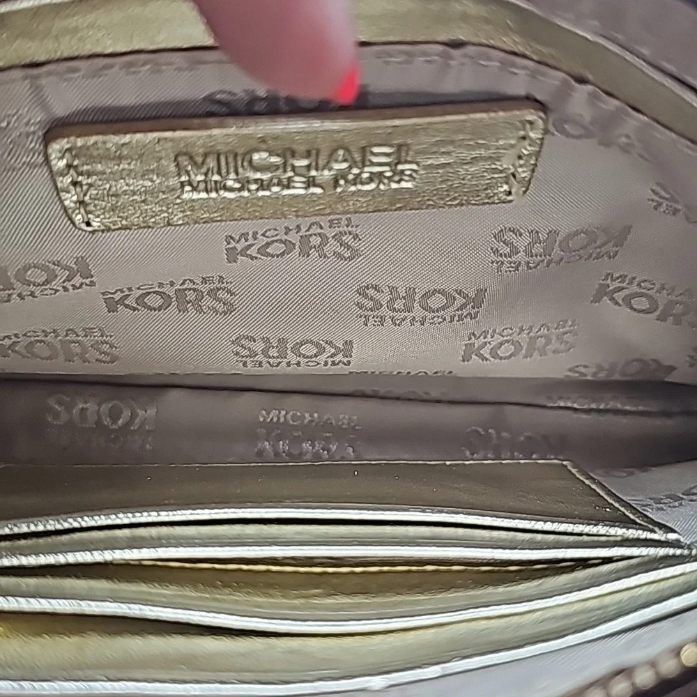 Michael Kors Brown Logo wristlet